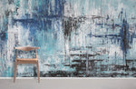 Fresque murale bleue mouchetée évasion artistique et sérénité - Vignette | Mr Papier Peint