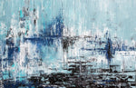 Fresque murale bleue mouchetée évasion artistique et sérénité - Vignette | Mr Papier Peint