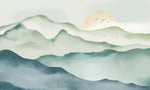 Fresque murale Soleil derrière la montagne - Vignette | Mr Papier Peint