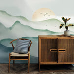 Fresque murale Soleil derrière la montagne - Vignette | Mr Papier Peint