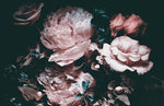 Papier peint floral fresque murale aux fleurs roses œuvre d’art poétique - Vignette | Mr Papier Peint