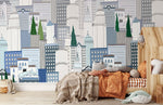 Papier peint Bâtiment Nordique pour une chambre d’élégance scandinave - Vignette | Mr Papier Peint