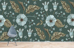 Papier peint mural Trompette Bleue éclat de couleur et élégance - Vignette | Mr Papier Peint