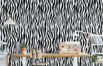 Motif mural zébré noir et blanc pour une peinture murale saisissante - Vignette | Mr Papier Peint