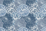 Papier peint mural artistique Chrysanthèmes bleus éclosion poétique - Vignette | Mr Papier Peint