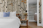 Papier peint panoramique bouleau pour une décoration personnalisée automnale - Vignette | Mr Papier Peint