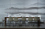 Papier peint mural unique oiseaux et bateaux sur eaux paisibles - Vignette | Mr Papier Peint