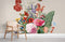 Peint mural bouquet avec fleurs colorées pour Papier Peint Mural Bouquet Conçu II