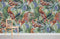 Papier peint mural Cheetah Forest avec motif jungle, léopards, feuilles tropicales et fleurs