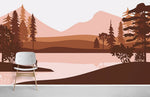 Papier peint panoramique Coucher de Soleil pour une décoration personnalisée - Vignette | Mr Papier Peint