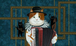 Papier Peint Mural Chat Mignon Artiste pour un Salon Plein de Charme - Vignette | Mr Papier Peint