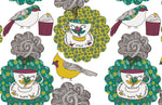 Papier peint mural Théière Oiseau Coloré pour une ambiance féerique - Vignette | Mr Papier Peint