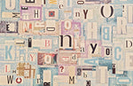 Papier peint mural lettres élégantes pour une ambiance sophistiquée - Vignette | Mr Papier Peint