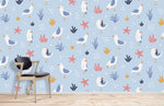 Papier peint mural d’oiseaux mignons pour chambre d’enfant - Vignette | Mr Papier Peint
