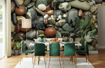 Papier peint mural effet pavés pour une salle à manger pleine de caractère - Vignette | Mr Papier Peint