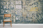 Papier peint mural effet police vintage pour une ambiance rétro chic - Vignette | Mr Papier Peint