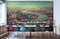 Papier peint mural Londres au bord de la Tamise dans un bureau moderne avec mural panoramique