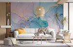 Élégance Moderne avec Papier Peint Mural Marbré aux Tourbillons Colorés - Vignette | Mr Papier Peint