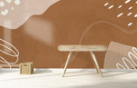 Élégance Moderne avec Papier Peint Mural aux Motifs de Blocs Marron - Vignette | Mr Papier Peint