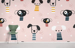 Papier peint mural rêve d’enfance et chiens câlins - Vignette | Mr Papier Peint