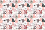 Rêverie Douce avec Papier Peint Mural Motif Lignes de Lapins - Vignette | Mr Papier Peint