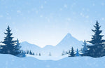 Papier peint mural paysage enneigé Évasion hivernale enchantée - Vignette | Mr Papier Peint