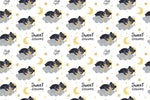 Mural Rêve d’Ours Nuages et Étoiles Papier Peint Mural Enfant - Vignette | Mr Papier Peint