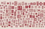 Élégance intemporelle avec Papier Peint Mural Vintage Rouge - Vignette | Mr Papier Peint