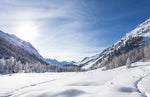Papier peint mural Vue Montagne Neige pour une évasion sereine - Vignette | Mr Papier Peint