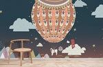 Papier peint panoramique Montgolfière envolée vers un ciel infini - Vignette | Mr Papier Peint