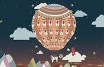Papier peint panoramique Montgolfière envolée vers un ciel infini - Vignette | Mr Papier Peint