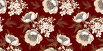 Élégance florale avec papier peint panoramique et canapé gris foncé - Vignette | Mr Papier Peint