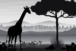 Évasion onirique en forêt enchantée papier peint mystique girafe - Vignette | Mr Papier Peint