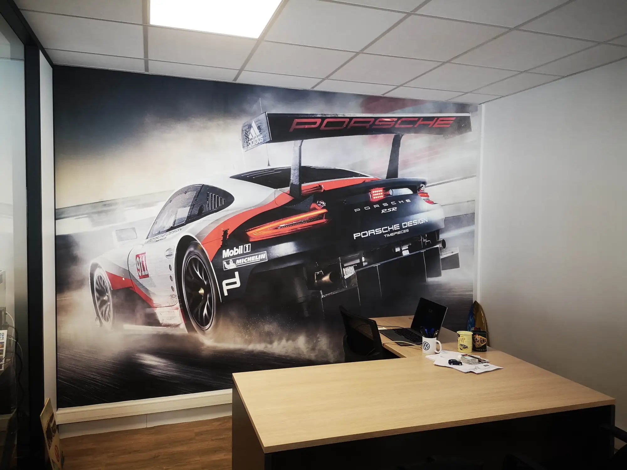 Affiche de voiture de course Porsche