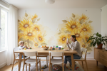 Revêtement mural tournesol champêtre pour murs lumineux et apaisants - Vignette | Mr Papier Peint