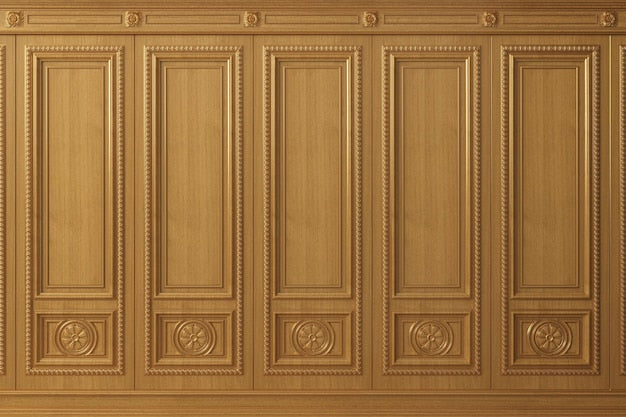 Revêtement mural Bois de Chêne Doré avec reflets tendres