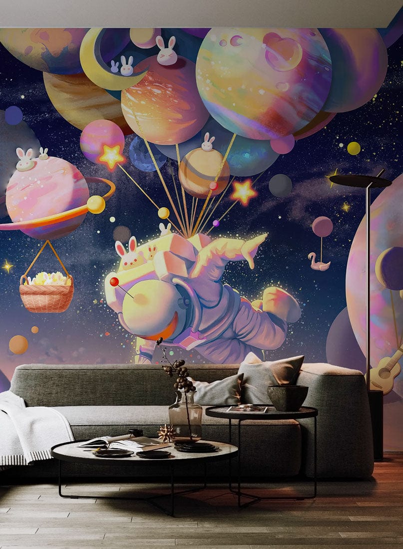 Cadeaux Lapin de l’Espace - Papier Peint Mural - Le meilleur Papier peint panoramique Sur mesure