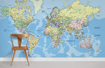 Carte du monde papier peint mural - Vignette | Mr Papier Peint