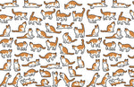 Collection de Papiers Peints Postures de Chat - Vignette | Mr Papier Peint