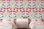 Couronne florale en papier peint mural - Vignette | Mr Papier Peint