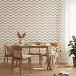 Élément de conception à motif en zigzag chevron couleur beige - Vignette | Mr Papier Peint