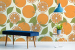 Esquisse Murale de Papier Peint Orange - Vignette | Mr Papier Peint