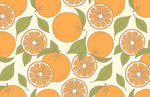 Esquisse Murale de Papier Peint Orange - Vignette | Mr Papier Peint