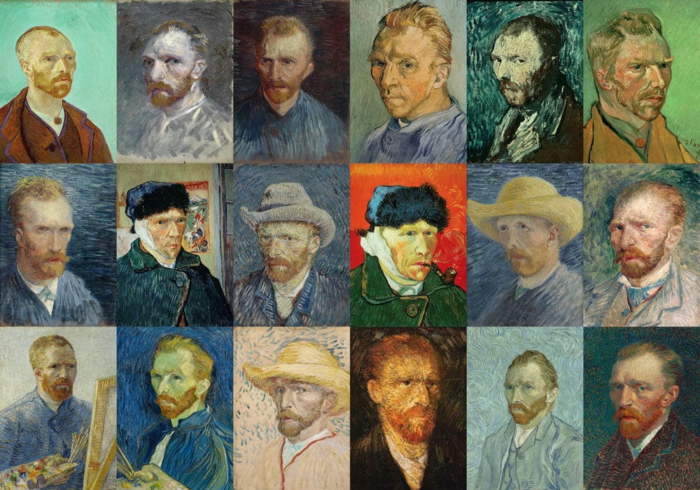 Exposition de portraits de Van Gogh en papier peint mural - Le meilleur Papier peint panoramique Sur mesure