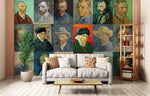 Exposition de portraits de Van Gogh en papier peint mural - Vignette | Mr Papier Peint