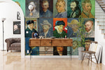 Exposition de portraits de Van Gogh en papier peint mural - Vignette | Mr Papier Peint