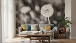 Fleur de boule de pissenlit sur fond naturel - Vignette | Mr Papier Peint