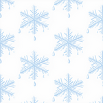 Flocon fondant en papier peint panoramique illustré - Vignette | Mr Papier Peint