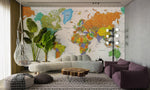 Fresque murale contemporaine du monde - Vignette | Mr Papier Peint