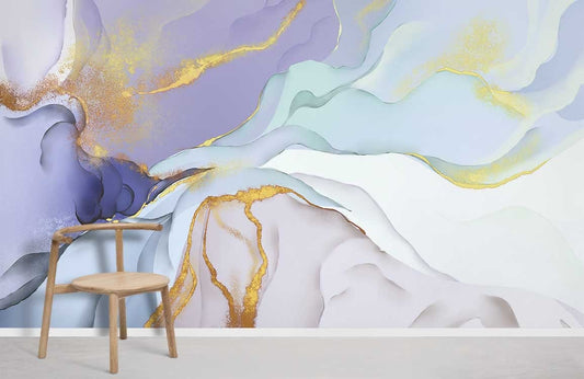 Fresque murale de marbre coloré - Le meilleur Papier peint panoramique Sur mesure